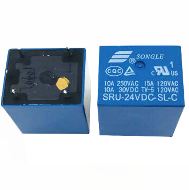 Электромагнитное реле SRU-24VDC-SL-C , 10A,250VAC