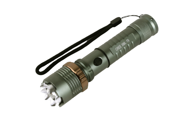 Фокусируемый фонарь 900 люмен на CREE XM-L T6 (с разъемом зарядки)