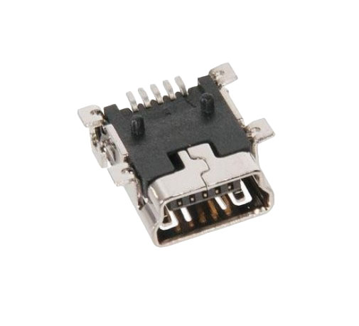 Гнездо mini USB 5 pin 180° на плату