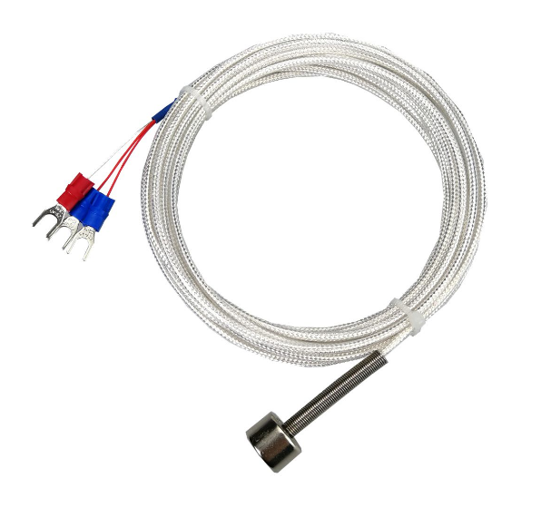 Термометр сопротивления магнитный WZPT-CT-FY3PPI, тип PT100 (-50~200°C), провод 2м