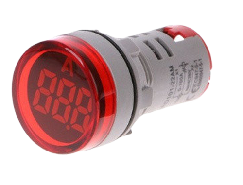 Амперметр AD101-22AM 100 Ампер, красный