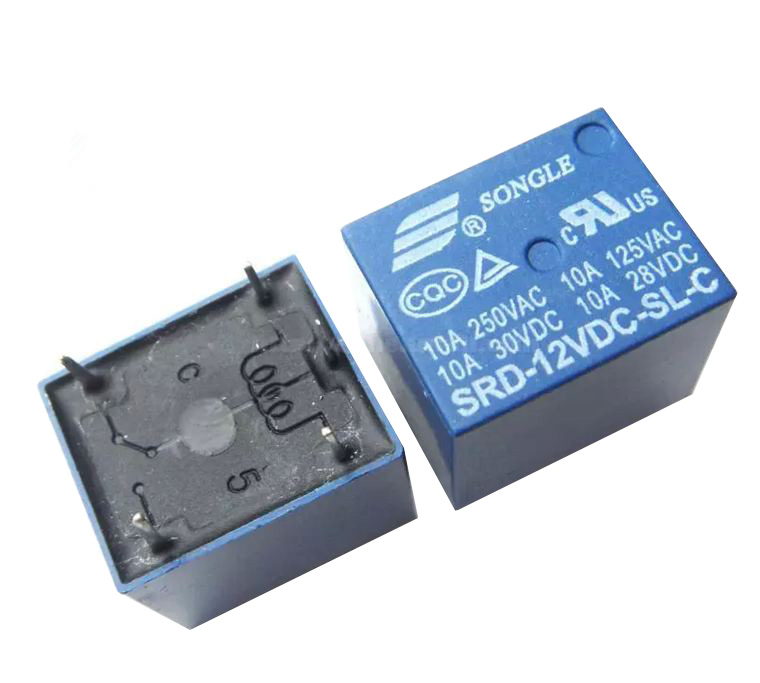 Электромагнитное реле SRD-12VDC-SL-С , 10A,250VAC