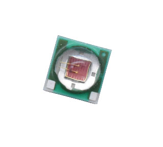 Светодиод 3 Ватта SMD 3535 с линзой желтый, 590-592nm (2,4В, 700мА) 