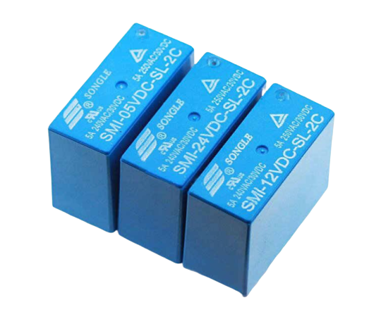 Электромагнитное реле SMI-05VDC-SL-2C, 5A, 250VAC, 30VDC