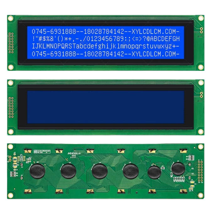 LCD дисплей 4004А символьный с синей подсветкой (5 Вольт)