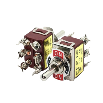 Тумблер без фиксации KL-C223 250V, 15A (3 положения)