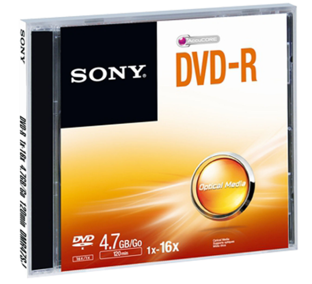 Диск Sony DVD-R 4.7Gb (за штуку)