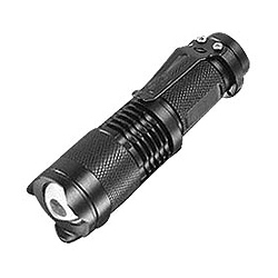 Маленький фокусируемый фонарик CREE R5, 320 люмен (черный)