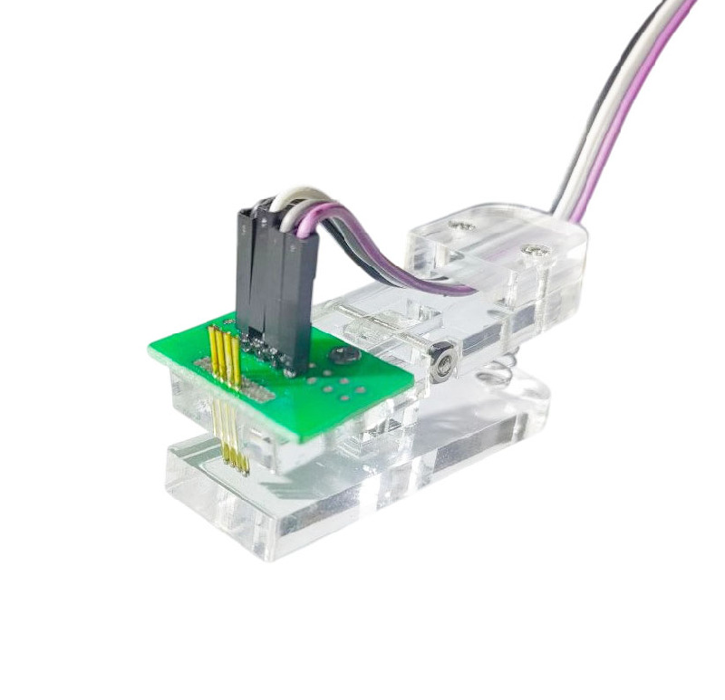 Тестовый зажим для программирования (1 х 4-pin, шаг 1,27 мм) Test clip