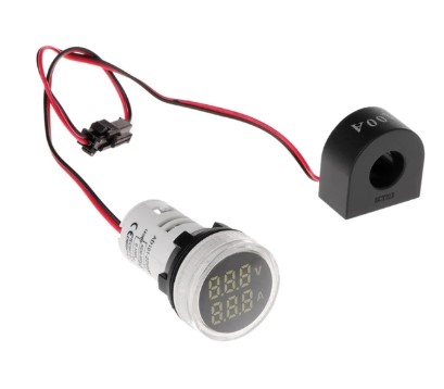 Ампервольтметр AD101-22VAM 100 Ампер, 500 Вольт, белый