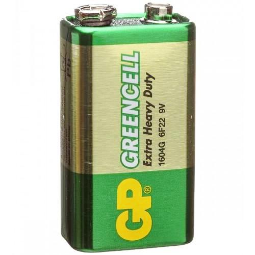 Батарейка Крона GP Extra Heavy Duty Greencell, 9V (6F22)