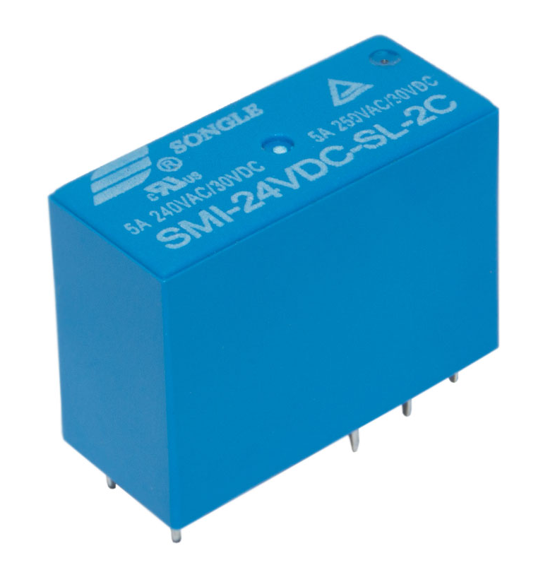 Электромагнитное реле SMI-24VDC-SL-2C, 5A, 250VAC, 30VDC