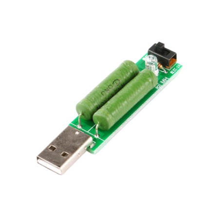 USB нагрузка резистивная 1-2 Ампера