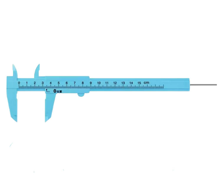 Штангенциркуль механический пластиковый 0-150мм (голубой)