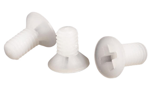 Винт нейлоновый с потайной головкой M3 - 6mm