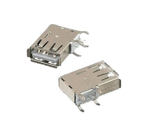Гнездо USB 2.0 90° на плату (AF19.6)