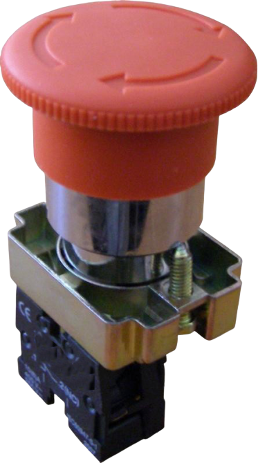 Кнопка с фиксацией  XB2-BS542 (Аварийная) (NС)