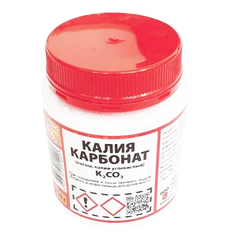 Карбонат калия (поташ, калий углекислый) (ПЭТ-250гр)