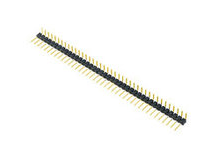 Однорядная линейка PLS-40R 1*40 pin, папа, 2,54 мм, угловые, чёрный