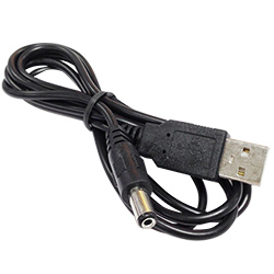 Кабель питания USB (папа) -- DC 5.5мм * 2.1мм, 80см