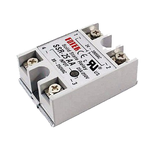 Однофазное твердотельное реле SSR-25AA (AC-AC)
