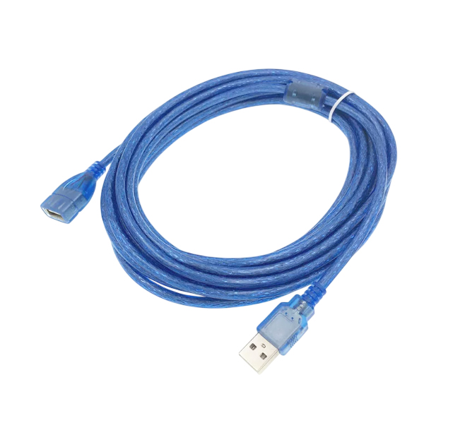 Кабель USB 2.0 A вилка -  USB-A розетка,3 метра с ферритами (удлинитель)