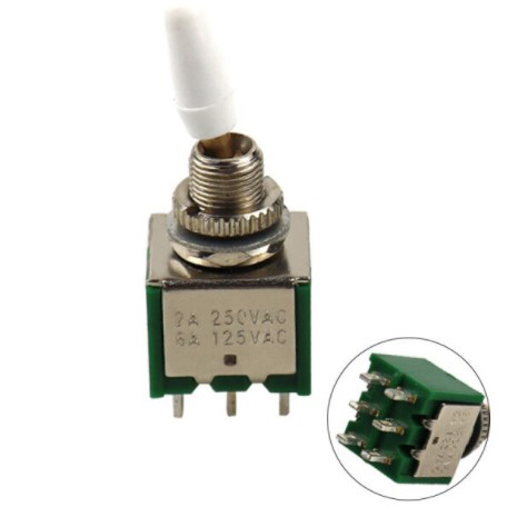 Тумблер KNX-202 с колпачком 250V, 2A (2 положения)