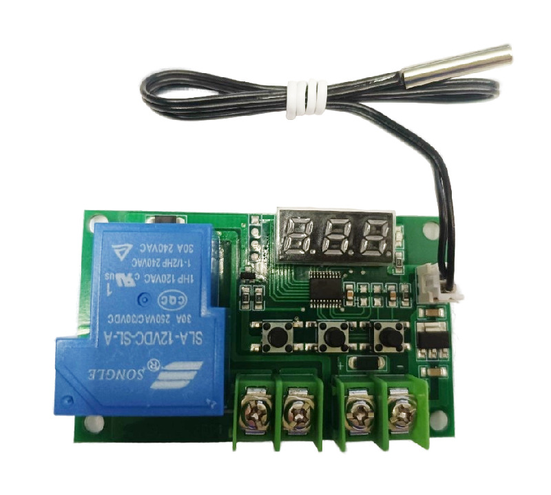 Цифровой терморегулятор DC12V, 30A с датчиком