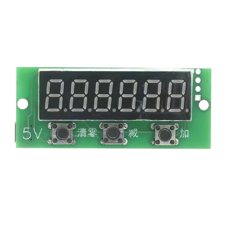 Цифровой счетчик импульсов на семисегментных индикаторах 5V (6 разрядов, 0-999999)