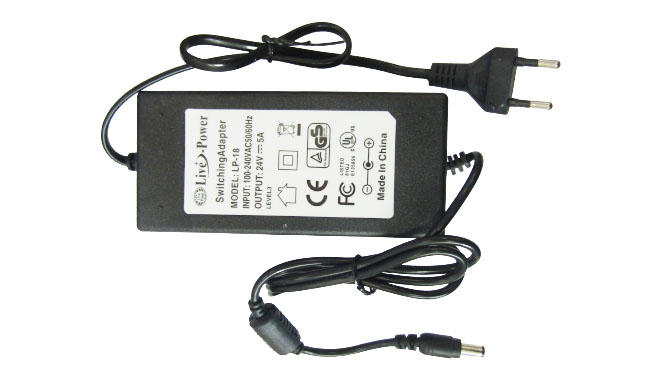 Сетевой блок питания LP-18 AC-DC, 24V, 5A, 120W (5,5х2,5)