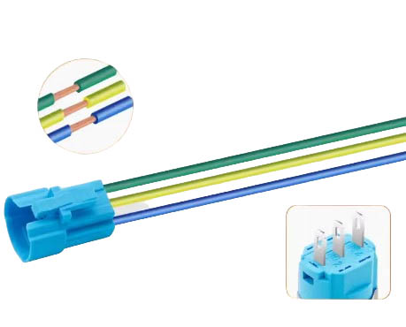 Разъем для антивандальной кнопки M16, 2 Ампера 3pin на проводе 14.5 см