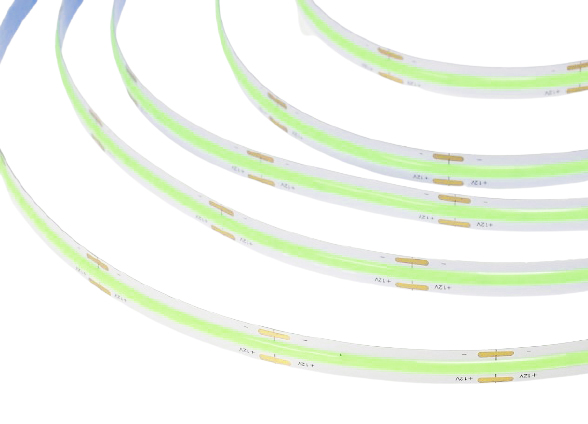 Светодиодная лента зеленая COB, 320 светодиодов на метр