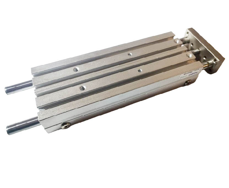 Пневмоцилиндр с направляющими TCM12X175-S, D=12, ход 175, M5x0.8