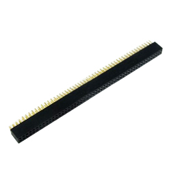 Двухрядная линейка PBD-80 2*40 pin, мама, 2,54 мм, чёрный
