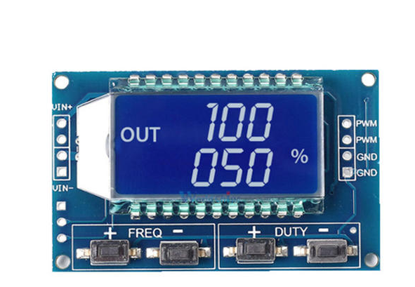 ШИМ генератор сигналов 3.3V-30V с дисплеем (регулировка частоты)