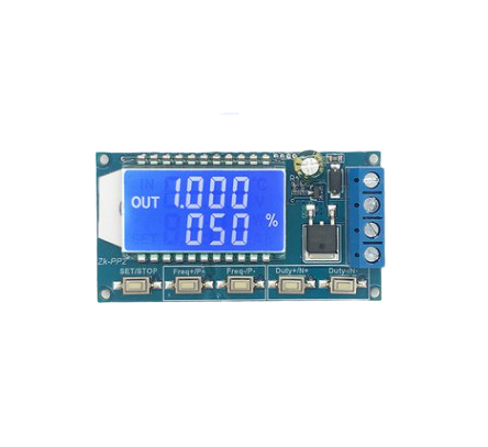 ШИМ генератор сигналов ZK-PP2 3.3V-30V с дисплеем (регулировка частоты)
