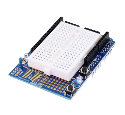 Плата расширения UNO Proto Shield + Breadboard mini (170 точек)