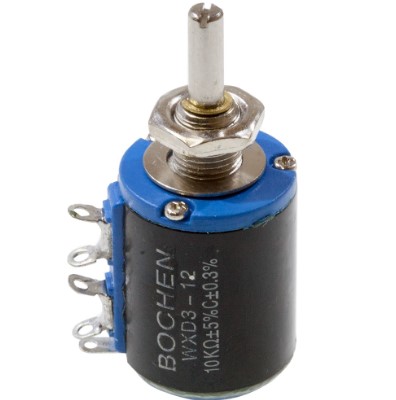 Резистор прецизионный многооборотный Bochen WXD3-12-1W, 10K
