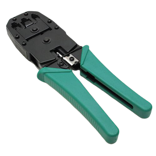 Обжимные клещи (кримпер) для RJ11, RJ12, RJ45 + нож
