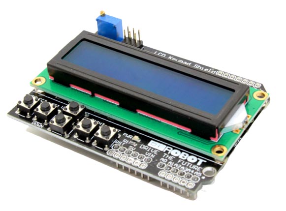 LCD шилд 1602 для подключения к Arduino (LCD Keypad Shield)