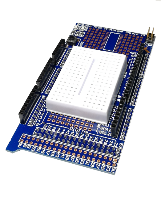 Плата расширения MEGA Proto Shield + Breadboard mini (170 точек)