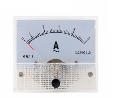 Аналоговый амперметр 85L1, AC 0-5А, 63.7х56.2мм
