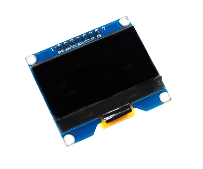 Дисплей OLED 1.54" 128×64 желтый на SSD1309 (SPI)