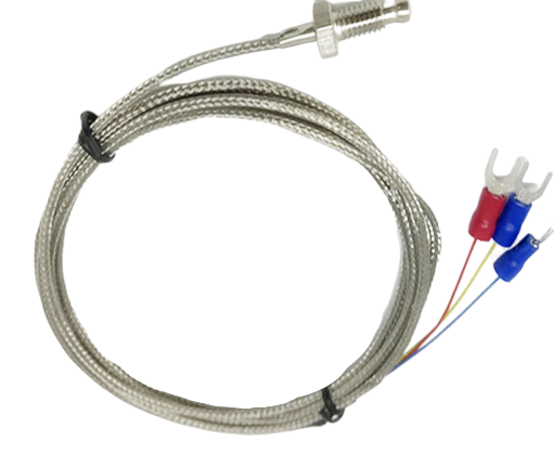 Термометр сопротивления WZPT-02-3PPI, тип PT100 (-50~200°C) M6 шаг 1.0, 1 метр