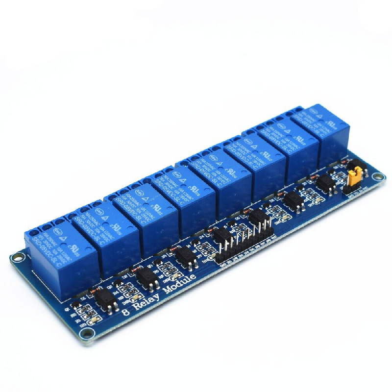 Модуль с восемью реле 5V, 10A (гальваническая развязка)