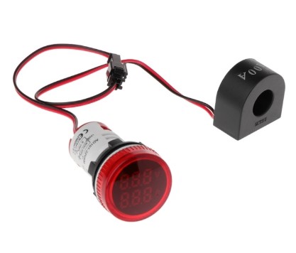 Ампервольтметр AD101-22VAM 100 Ампер, 500 Вольт, красный