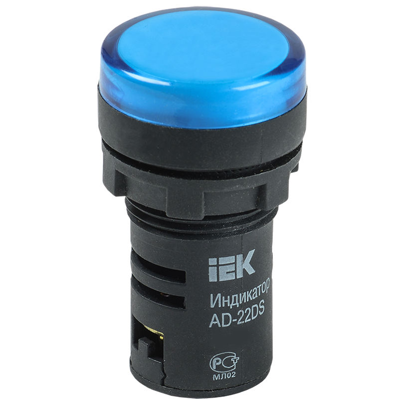 Световой индикатор AD16-22DS 24V (LED) синий