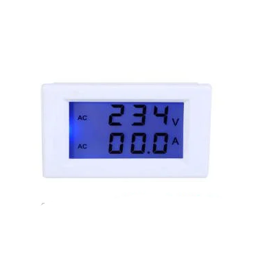 Цифровой ампервольтметр D85-2042 AC 80-300V, 100А, 70х40мм
