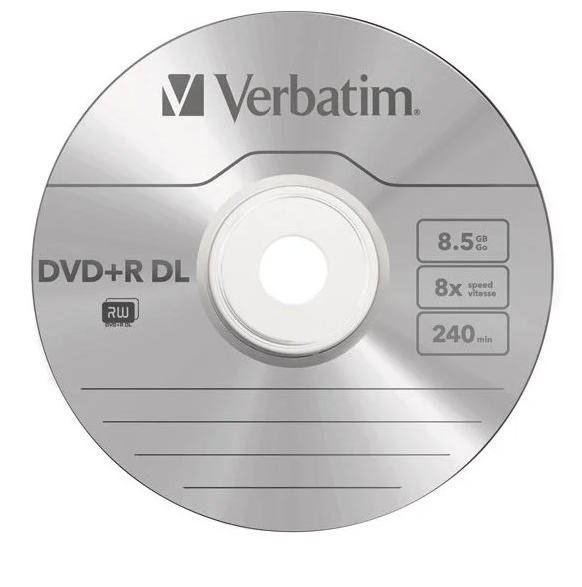 Диск Verbatim DVD+R DL 8.5Gb (за штуку)