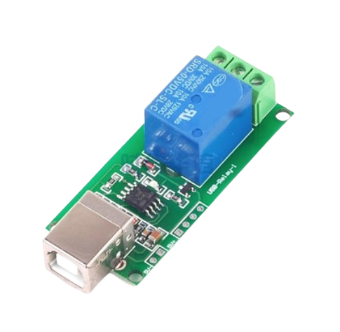 Модуль с одним реле 5V, 10A (управление USB-B)
